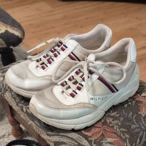 Tommy Hilfiger Cream and White Sneakers